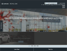 Tablet Screenshot of lexusofroyaloak.com